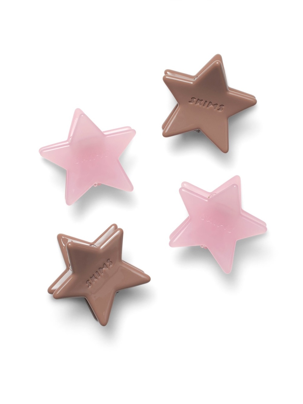 SKIMS Mini Star Clip 4-Pack in Halite & Sienna Tones - Picture 1 of 2